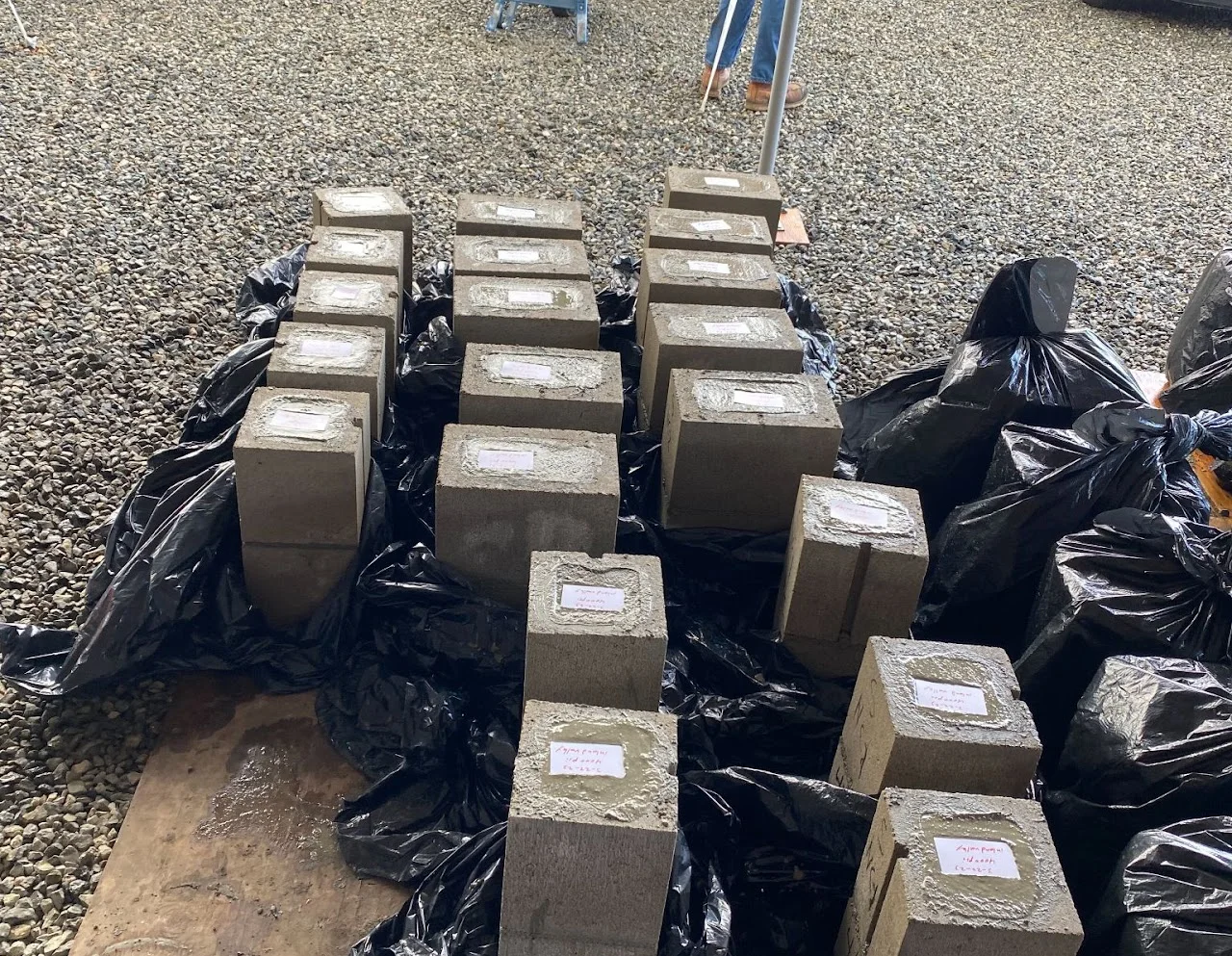 Masonry prism samples