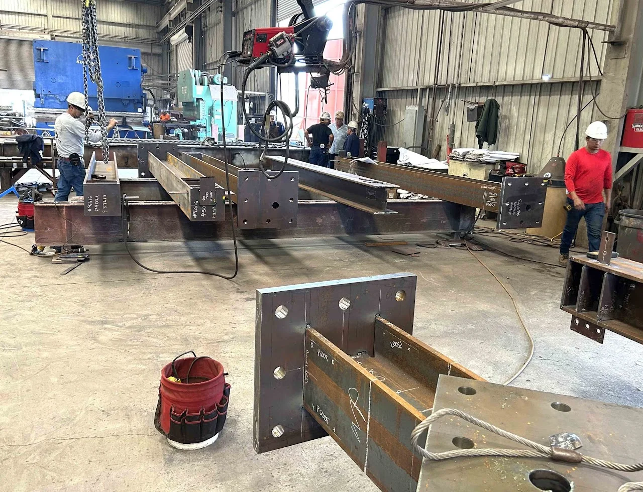 Shop welding and material identification inspection